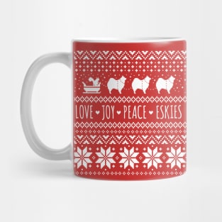 Eskies Christmas - American Eskimo Dogs Mug